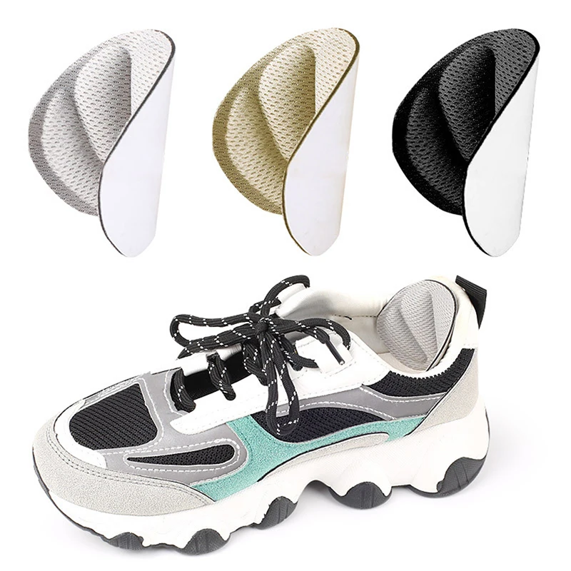 Semelles intérieures légères pour chaussures de sport, coussinets de talon, taille réglable, autocollant arrière, coussretours souple pour pieds anti-usure, coussins anti-usure, instituts, 2 pièces