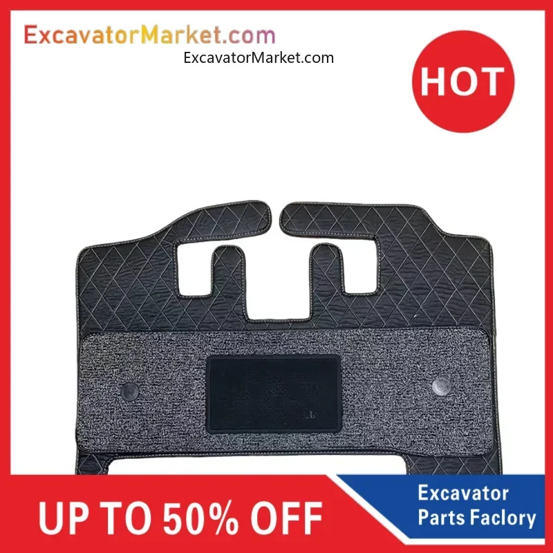 For Sany Excavator Foot Mat SY55 60 65 75 85C 95 New Double Cab Floor Rubber Foot Mat Seat Cover High Quality Accessories