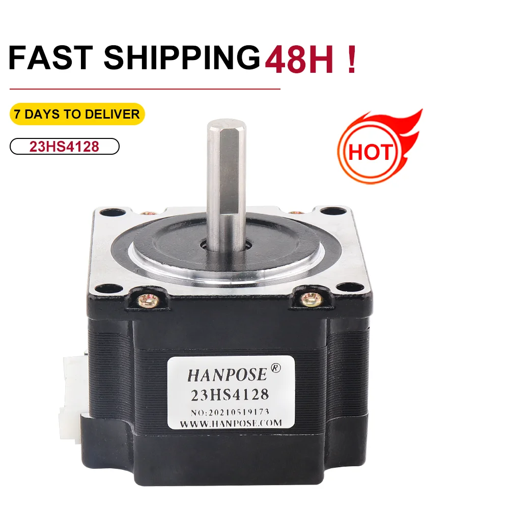 Silnik krokowy Nema 23 41mm 2.8A 0.55NM 23HS4128 silnik krokowy do szlifowania laserowego CNC pianka do cięcia plazmowego
