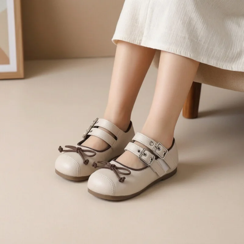 

Spring Autumn New Children's Princess Shoes Soft Sole Girls' Baby Shoes Fashion Flats Loafer Size 21-30