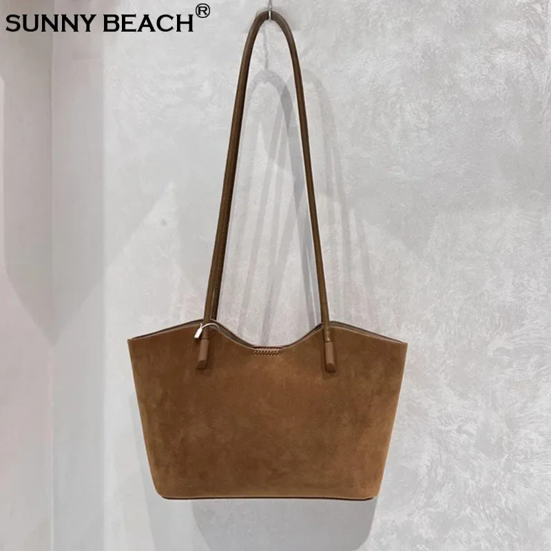 

Fashion Vintage Faux Suede Bags Women Shoulder Bag Composite Female Handbag With A Small Pouch Purse