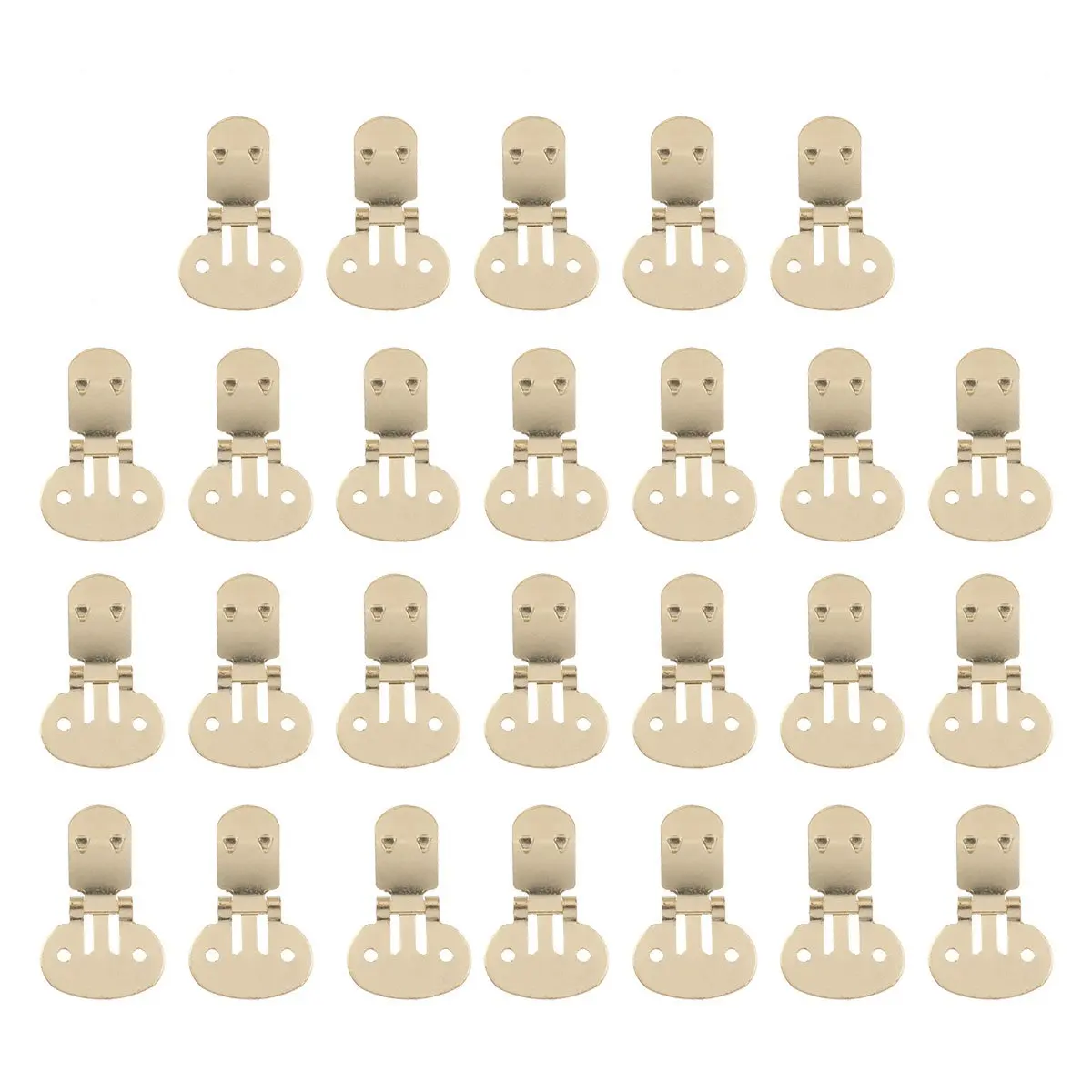 

26Pcs Metal Shoe Clips Large Flat Blank Iron Clips for DIY Craft Projects Shoe Supplies Decoration Attachments