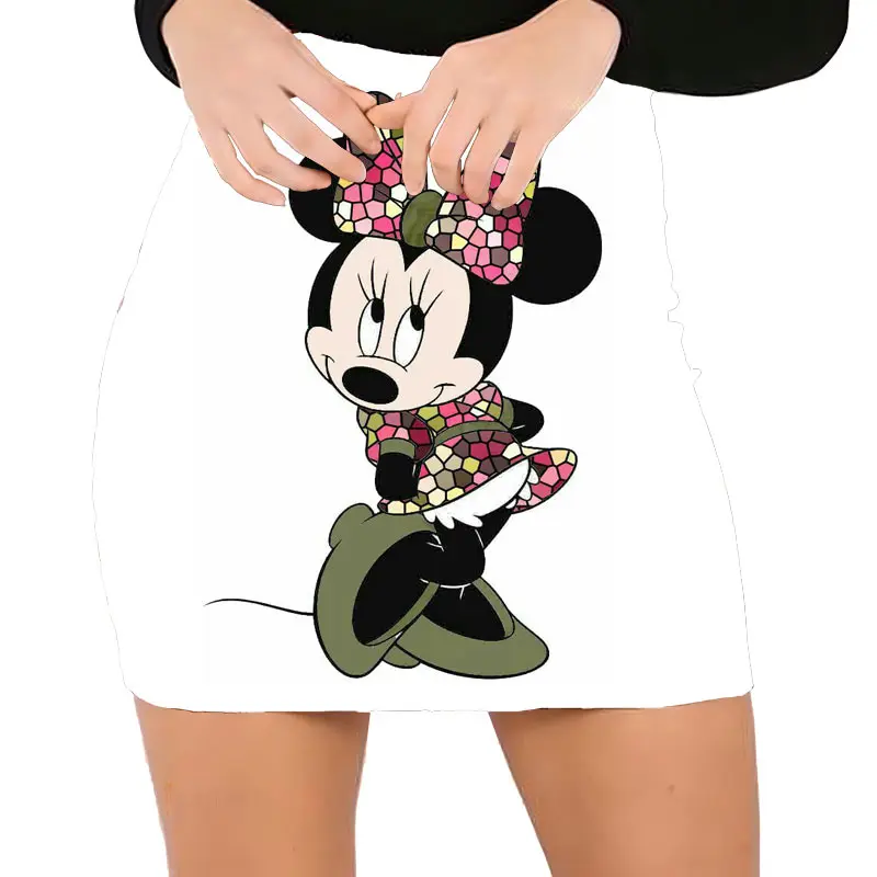 New Summer Disney Brand Mickey & Minnie, Stitch & Winnie the Pooh Boho Girl Sophisticated Slim Sexy Wrap Dress 2022