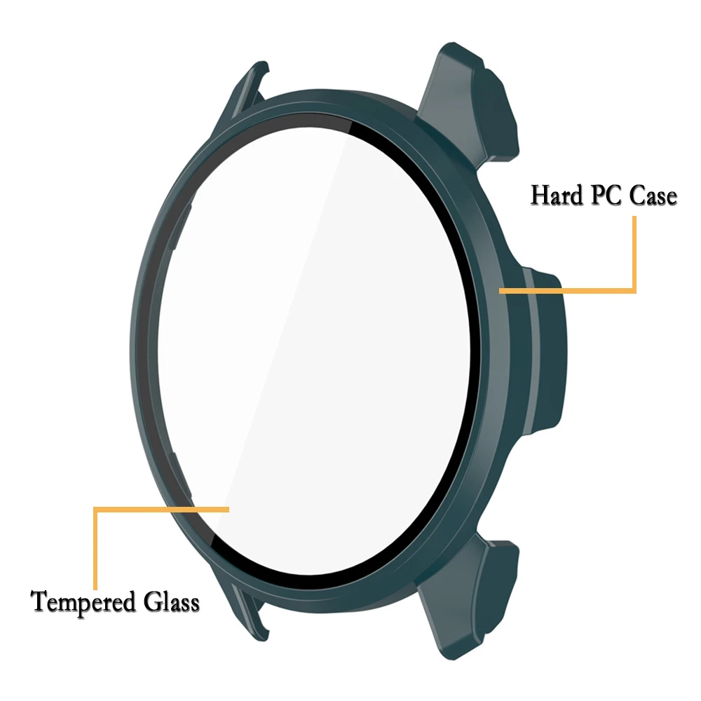 For Garmin Approach S50 Protective Case With Tempered Glass Film For Garmin Approach S50 Cover 2-in-1 Watch Decoration Shell