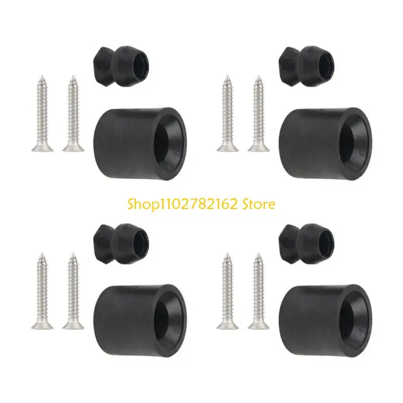 547B Set 4 trailerdeurhouderset Slijtvaste rubberen bumpers Langdurige trailerbumperupgrades voor een veilige pasvorm