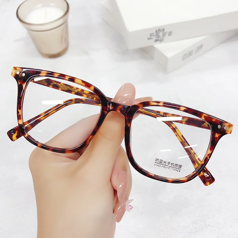 

TR90 Anti Blue Light Reading Glasses Men Women Vintage Optical Preacription Myopia Eyeglasses Custom Nearsighted Black Eyewear