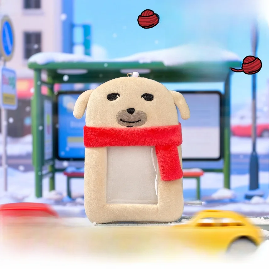 Cordão Porta-Cartão de Ônibus Vermelho com Lenço, Presente para Amigo, Coleção Heavy Lift, Molho para Mergulho, Brinquedo para Cachorro, Figura Colecionável, Entretenimento Anime