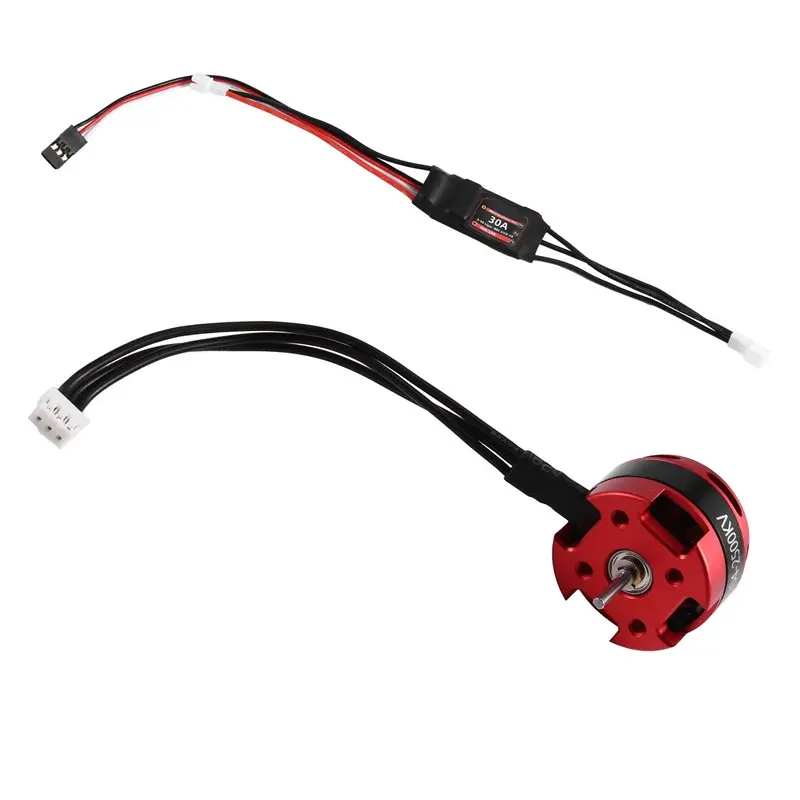 

Бесщеточный мотор ABJA 2204 2500Kv PH3.0 с регулятором скорости 30A ESC для радиоуправляемых краулеров Axial SCX24 TRX4M 1/18 1/24