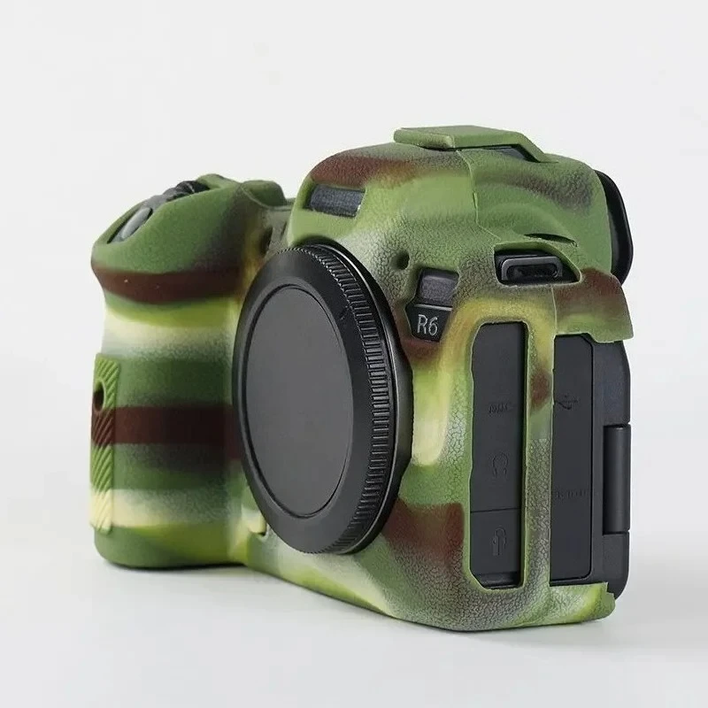 

DSLR Camera Bag Anti-skid Texture Design For Canon EOS R6 Mark II R6II R6 Silicone Armor Skin Case Body Cover Protector