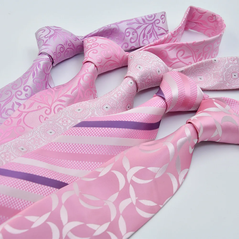 

8.5cm Tie Formal Pink Fashionable Casual Hand Jacquard Spring New Item Groom Wedding