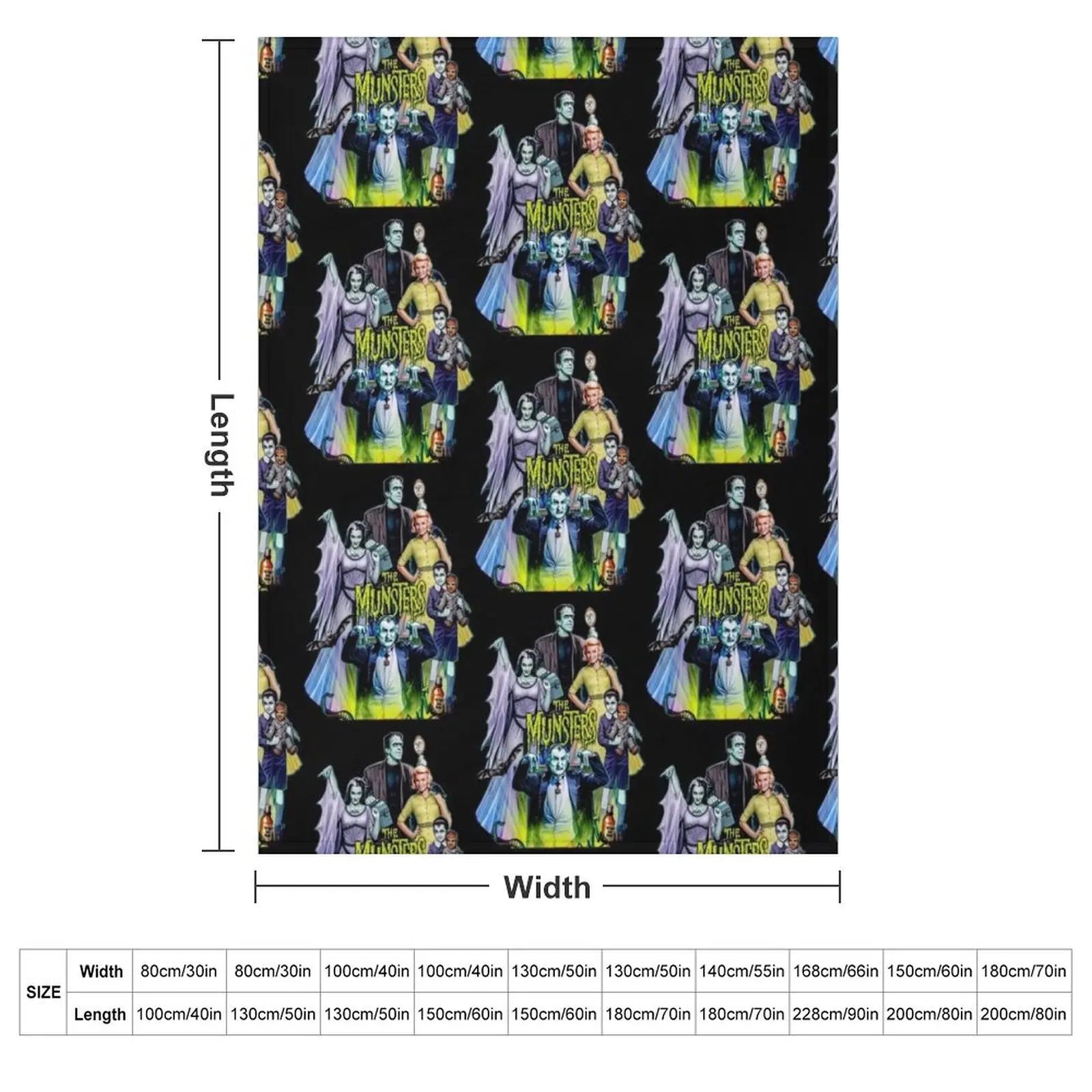 THE MUNSTERS FAMILY PORTRAIT Classic T-Shirt Throw Blanket Moving Baby warm winter Softest decorative christmas gifts Blankets