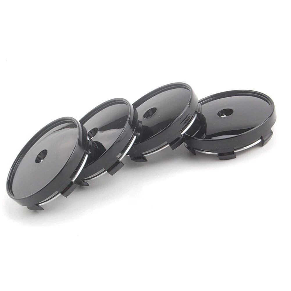 4pcs 60mm Black Wheel Hubs Center Hub Cap Wheel Rim Hub Cover Cap Car Modification Wheel Hub Center Cover Electroplated Wheel