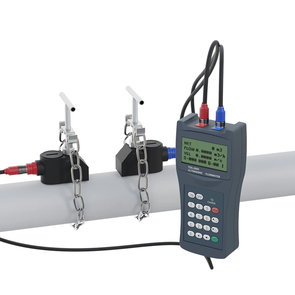 parshall flume open channel steel pipe Sitelab Ultrasonic Clamp On Portable Flowmeter for for PVC or copper pipeline pipe 15mm