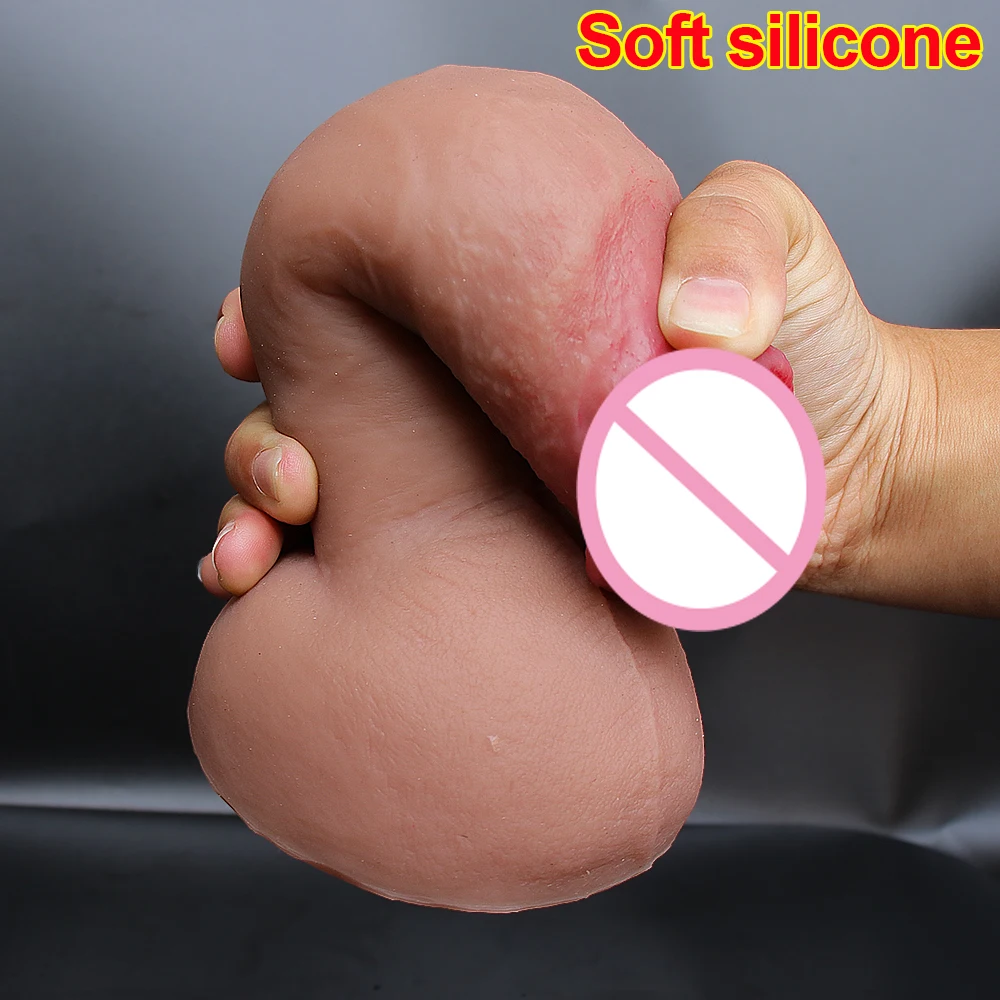 Soft Silicone Realistic Dildo Powerful Suction Cup Huge Penis Sexy Toys for Woman Big Fake Dick Female Masturbation Sex Products