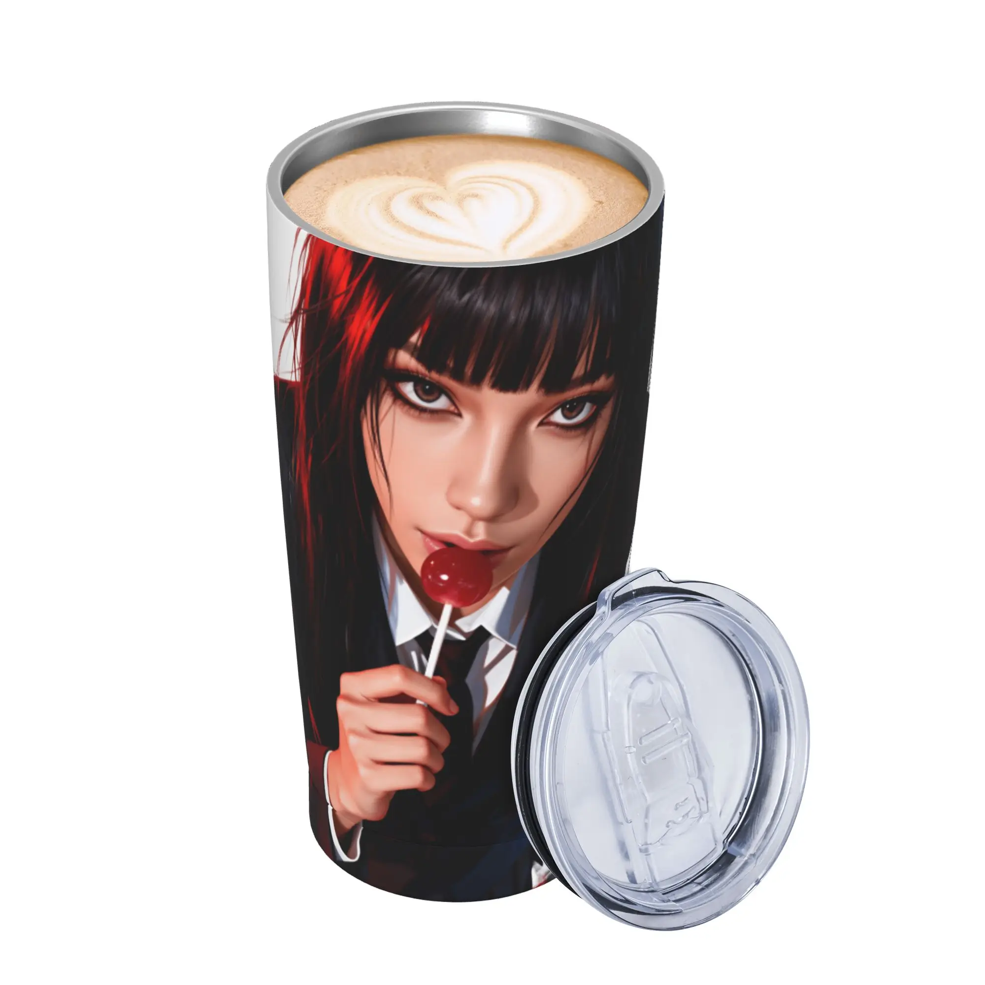 Stainless Steel Tumbler Game Romance Clubs Thermal Mug  Portable Hot Drinks Mugs Cup Driving Graphic Water Bottle