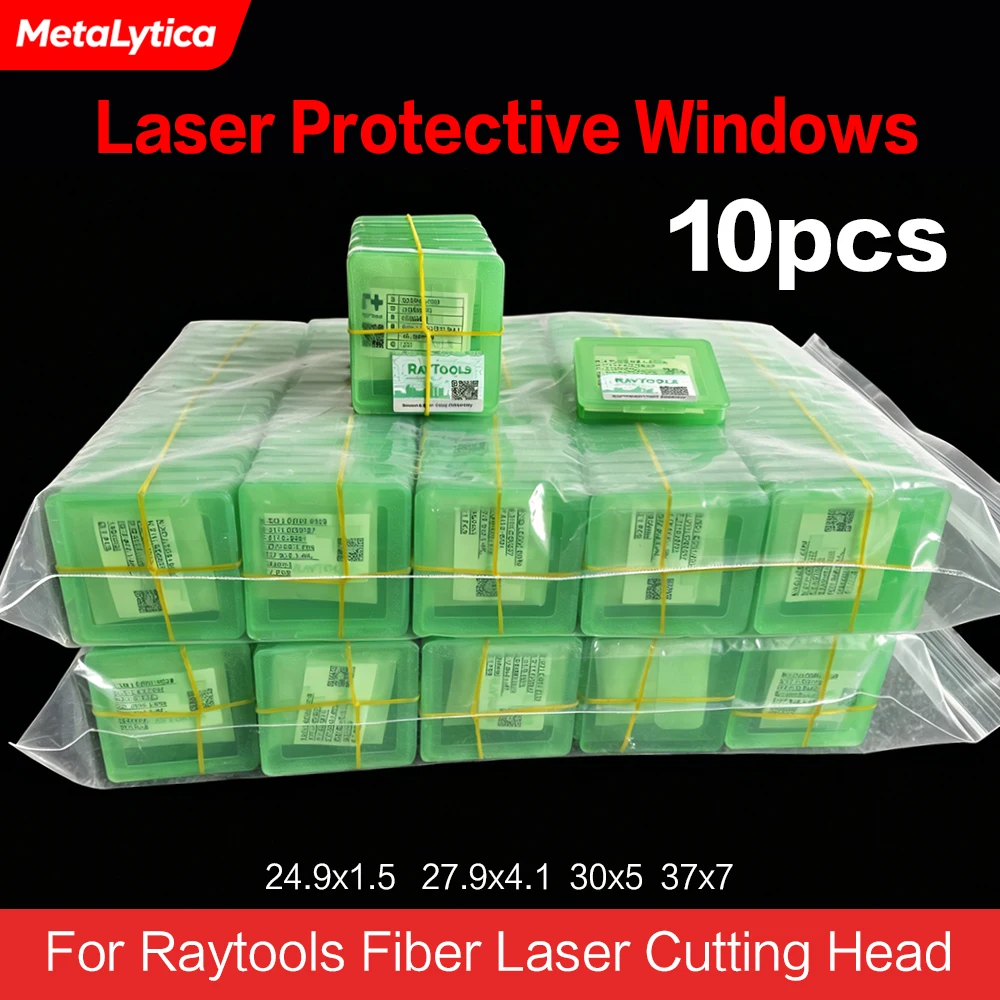 Raytools Original Laser Protective Windows 27.9x4.1mm 37x7 Optical Protection Lens 30x5 Fused Silica Fiber Cutting Machine Parts