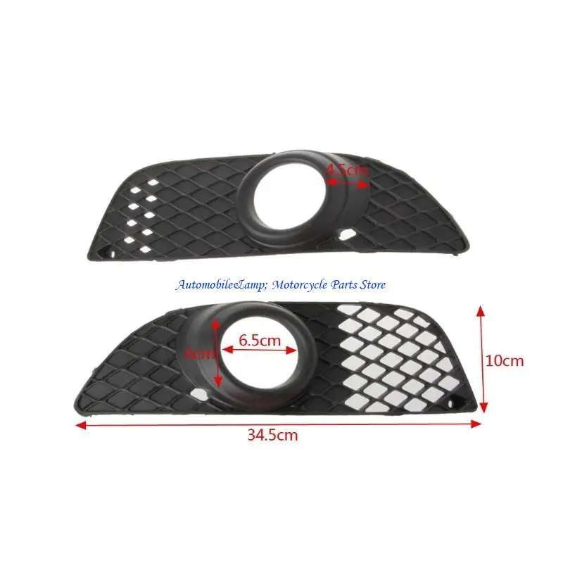 

H7BD LED Fog Lights Angel Eyes Lamp Car Front Bumper Grille Grill Cover with Wire for Mitsubishi Lancer 08-14