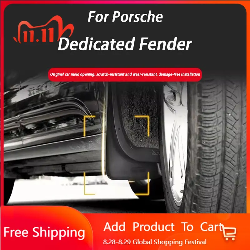 

Внутренние наклейки для Porsche Cayenne 9PA 955 9YA 2007-2024 Macan 95B 2014-2024, декоративные аксессуары, автомобильные брызговики, брызговики Spl