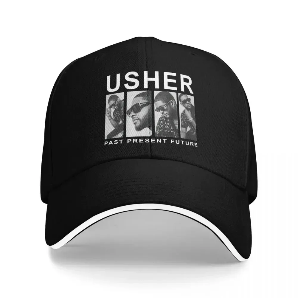 New Singer Usher 2024 Past Present Future Tour Trendy Baseball Caps Quality Unisex Hats