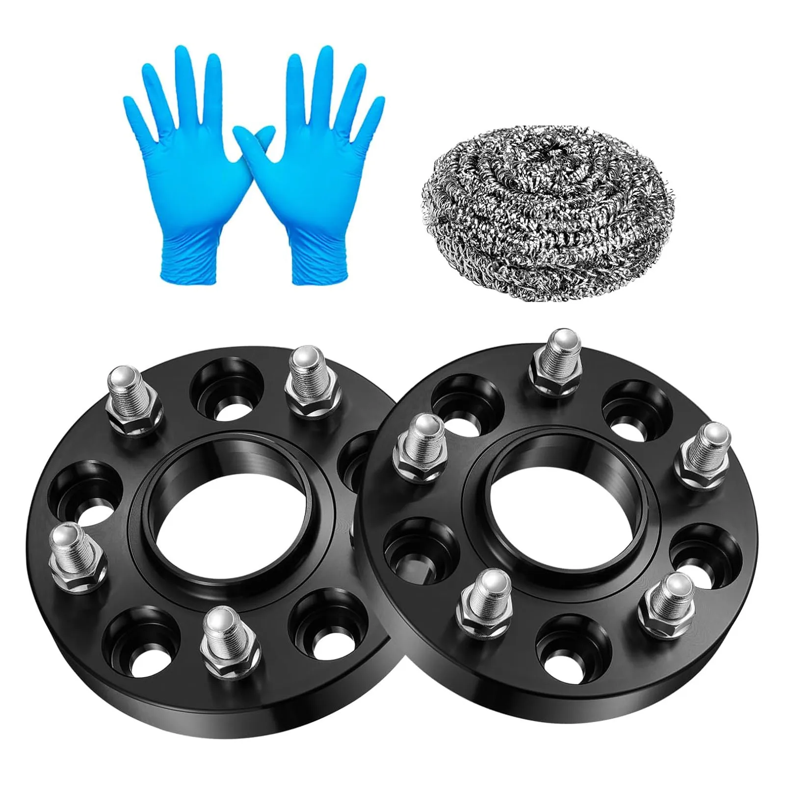 BDFHYK 2pcs 1 Inch 5x120mm Wheel Spacers For Camaro Impala Corvette CTS & Regal 2010-2022 M14x1.5 Stud 66.9mm Hub Bore 5 Lug Spacers