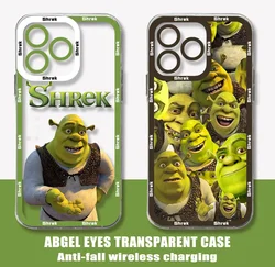 Cartoon Funny Movie Shreks Phone Case For iPhone 15 14 13 12 11 Mini Pro Max X XR XSMax 7 8 Plus SE20 Transparent Cover