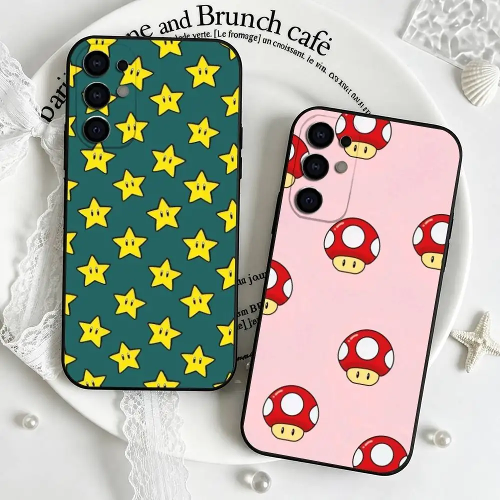 S-Super M-Marios Game  Phone Case For Samsung S25,S24,S21,S22,S23,S30,Ultra,S20,Plus,Fe,Soft Silicone Black Cover