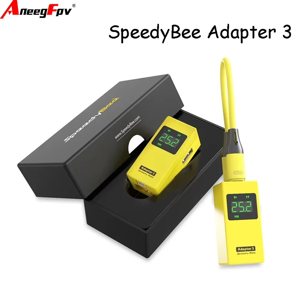 

SpeedyBee Adapter 3 RunCam WIIFI Bluetooth Adapter3 Wireless Blackbox Analyzer Firmware Flasher/Configurator Voltage Checker