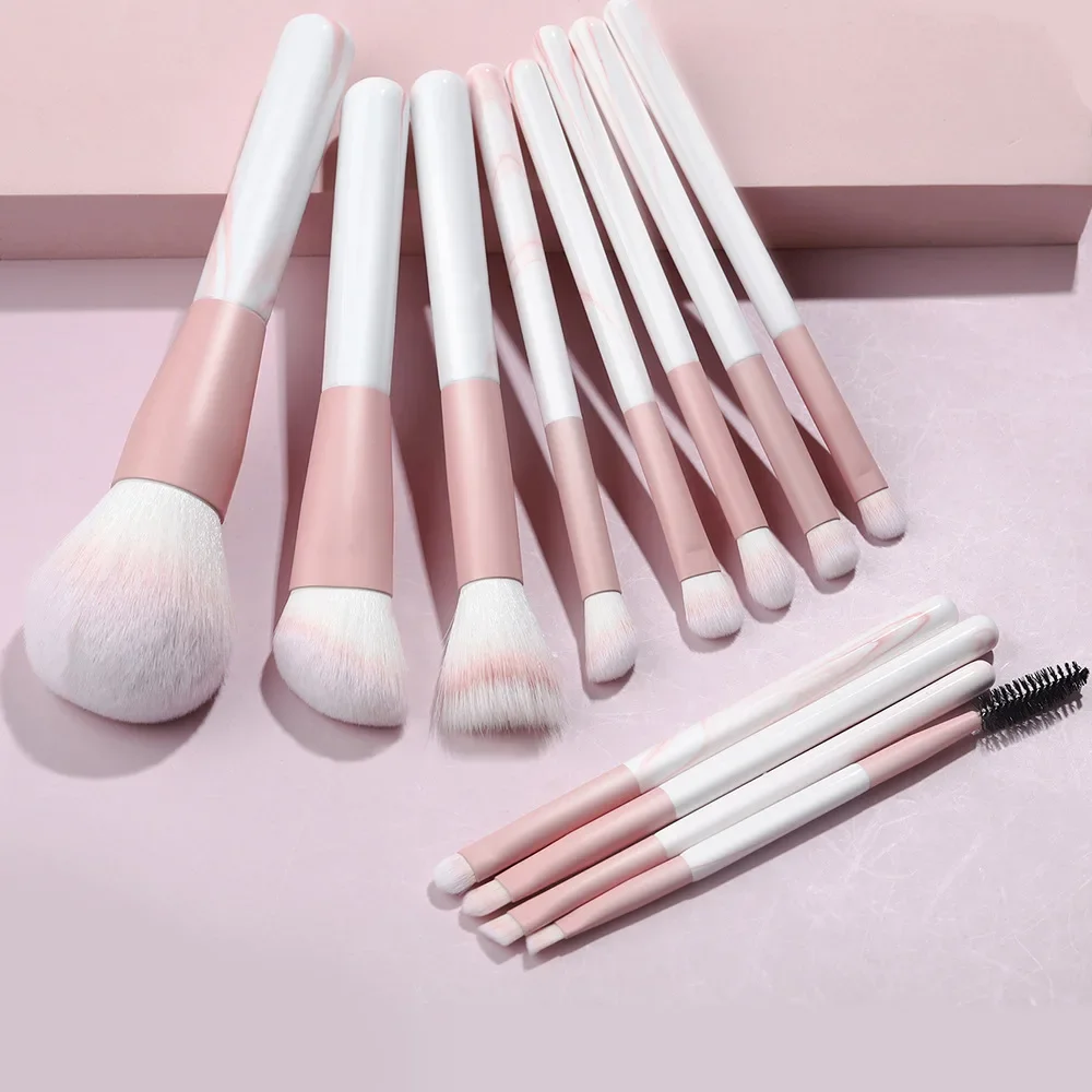 12 pieces of 3-color makeup brush set super soft hair powder brush tools for beginners makeup brushes beauty foundation brush