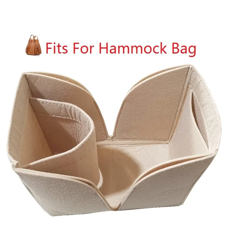 Felt Insert Bag Organizer For Hammock Bag Makeup Women\'s Bags Insert Felt Organizer Travel Cosmetic Liner Bag