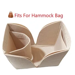 Felt Insert Bag Organizer For Hammock Bag Makeup Women's Bags Insert Felt Organizer Travel Cosmetic Liner Bag