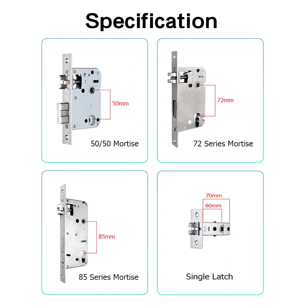 Imagem -03 - Phipulo-aplicativo Ttlock Smart Door Lock Impressão Digital Biométrica Desbloqueio Remoto Cartão Keyless Bloqueio de Senha Bloqueio Eletrônico