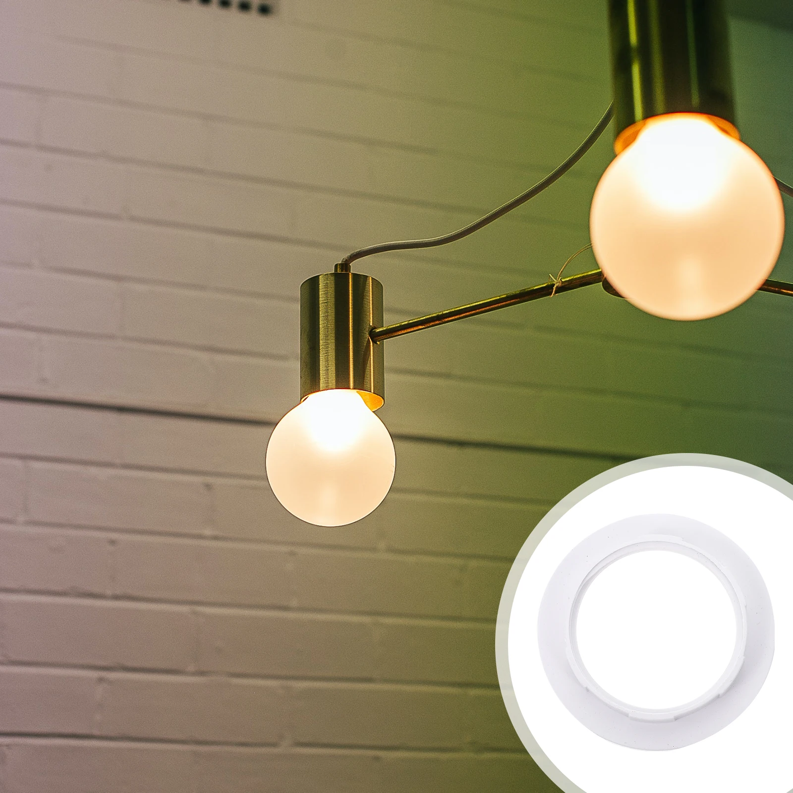 

10pcs Lamp Holder Fixing Ring Plastic Light Base Socket Durable Lamp Accessory Easy Install Home DIY Lighting Accessory