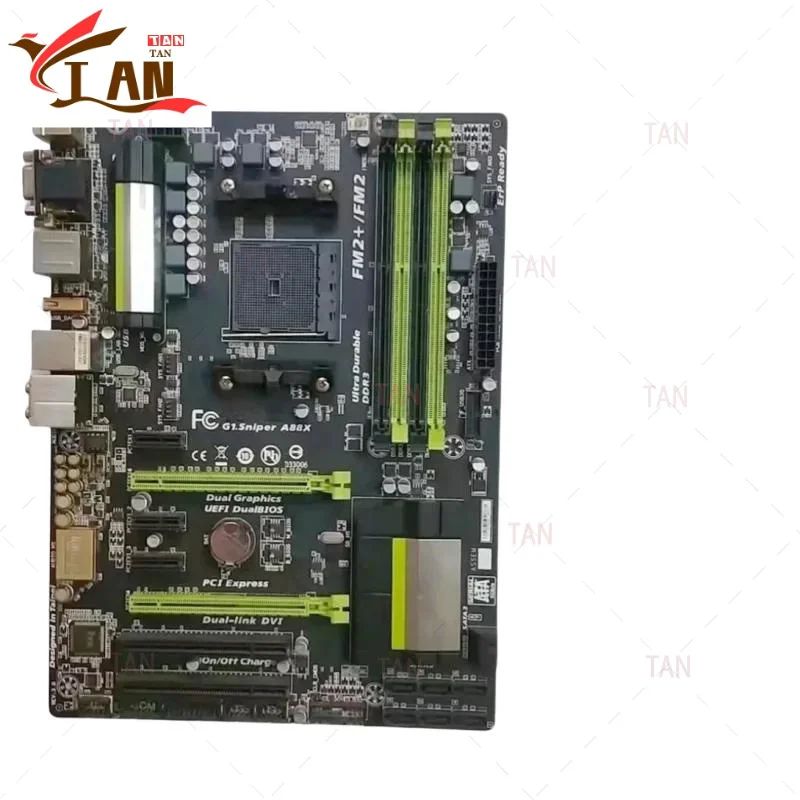 

For GIGABYTE G1.Sniper A88X Motherboard 64GB Socket FM2/FM2+ DDR3 ATX Mainboard 100% Tested Fast Ship TT