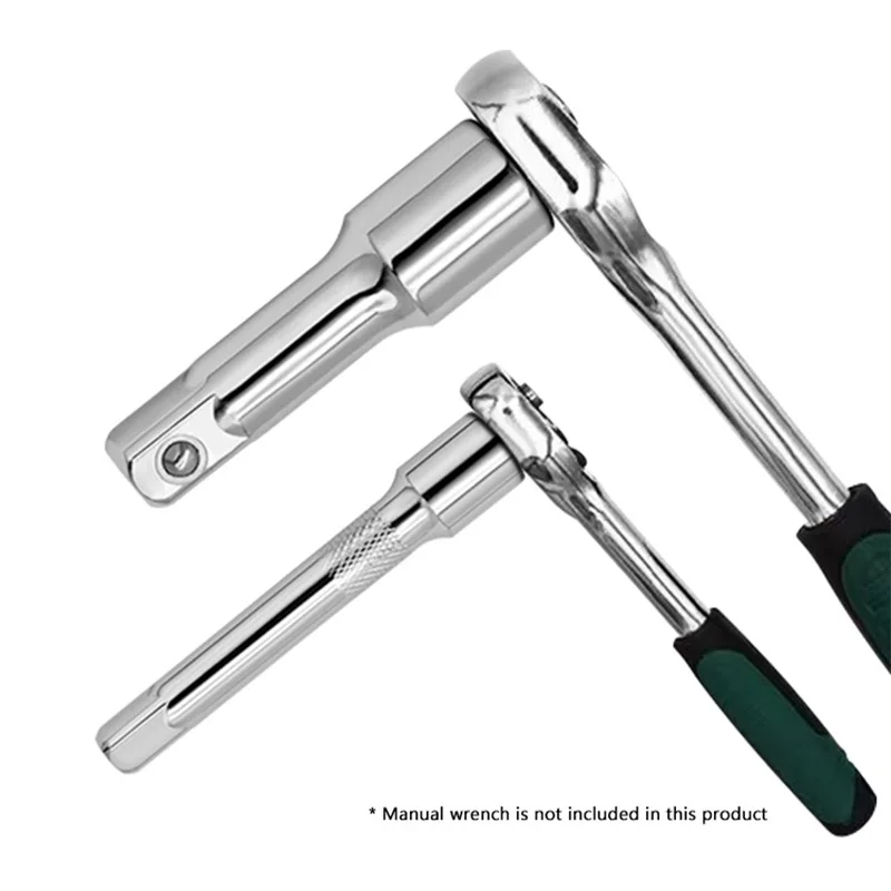 1/2 Socket Ratchet Wrench Extension Bar 75/125/250 mm Long Bar Steering Sleeve Connecting Rod Accessories