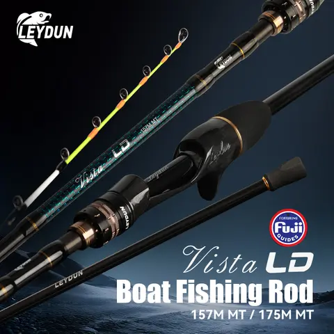 LEYDUN Vista 157cm 175cm Tako Octopes Boat Fishing Rods Tianium Tip Cuttlefish Fishing Casting Squid Boat Fishing Webfoot