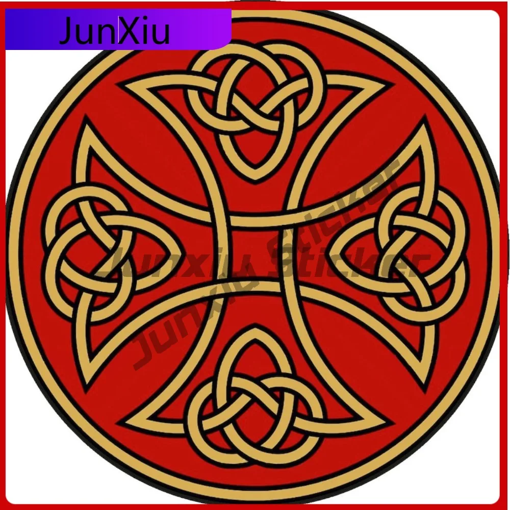 

Celtic Roundel Red Irish Style Stickers Motorcycle Stickers Funny Decoration Mountain Camper Car Decals Funny Refit Decoration