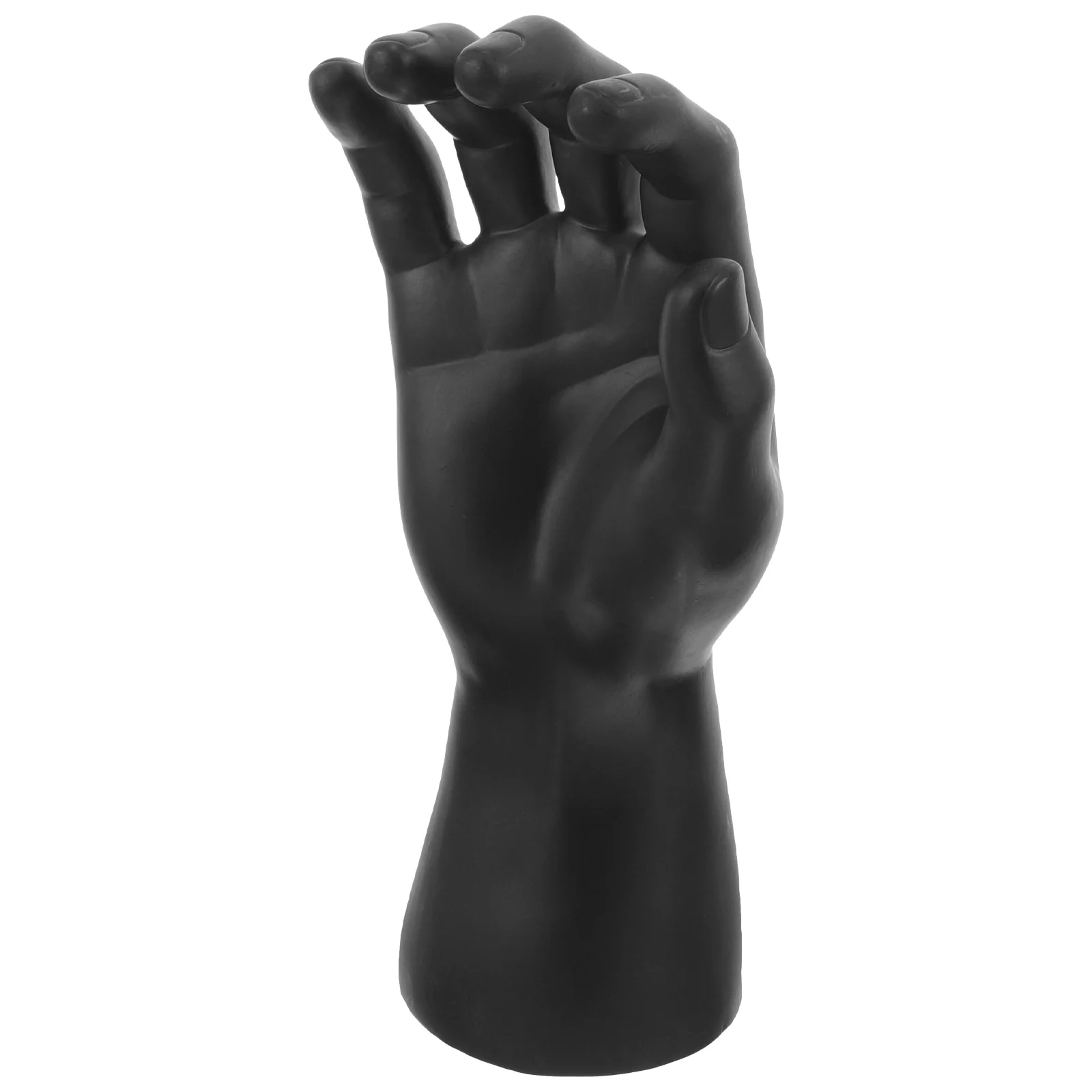 Grip Glove Model Gloves Hand Display Holder for Ring Stand Black Plastic Rings