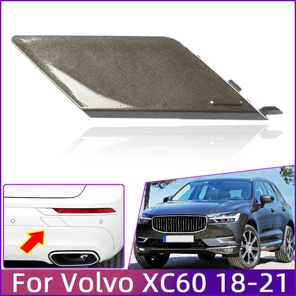 

For Volvo XC60 2018 2019 2020 2021 31449210/398490342 Car Rear Bumper Towing Hook Eye Cover Cap Tow Hauling Trailer Lid Garnish