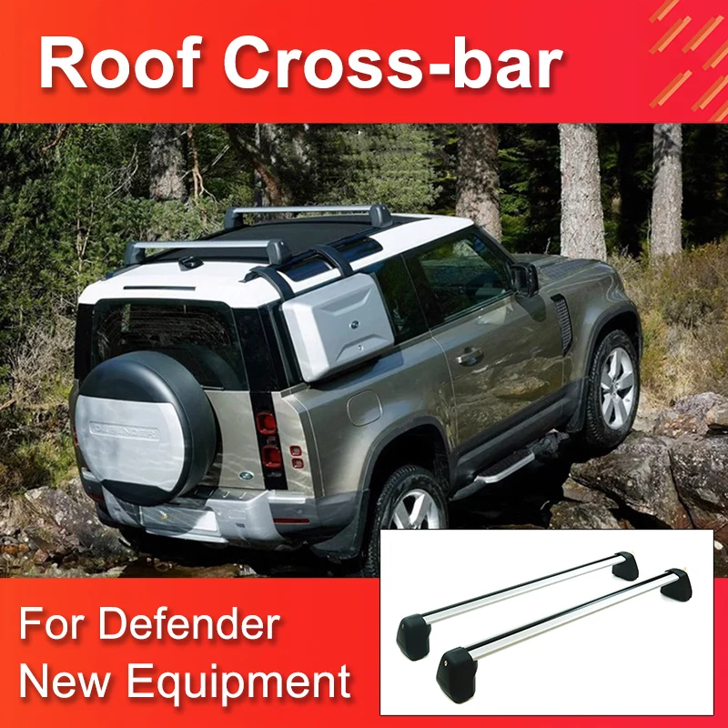 Roof Racks & Boxes Roof Cross-Bar For Land Rover Defender 90 2020-2024 High Quality Roof Luggage Rack Aluminum alloy bracket