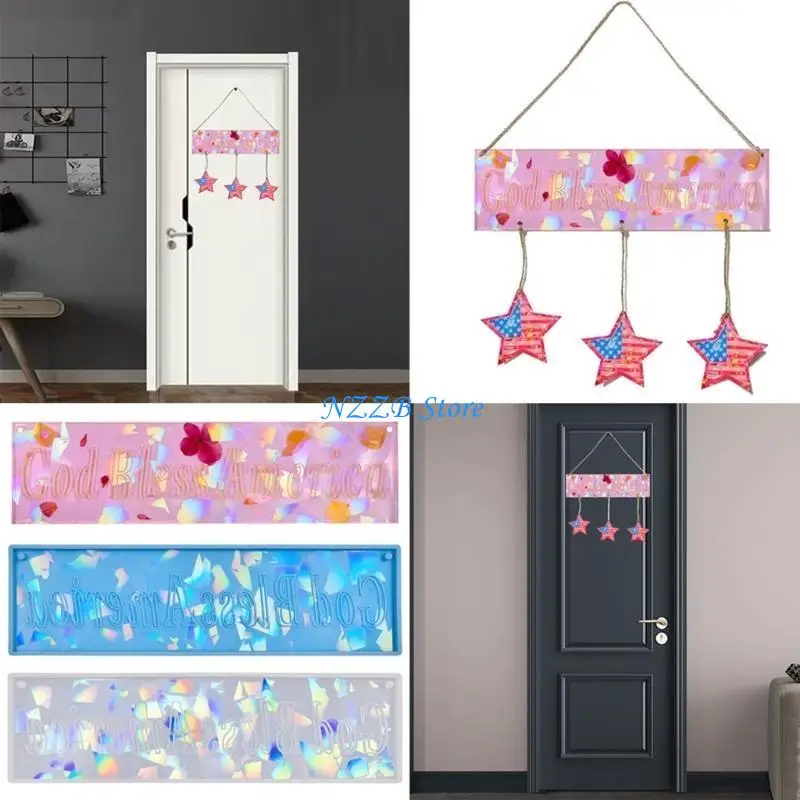 

T21F Silicone Mold Door and Window Hanging Decors Wall Bedroom Decoration DIY Craft