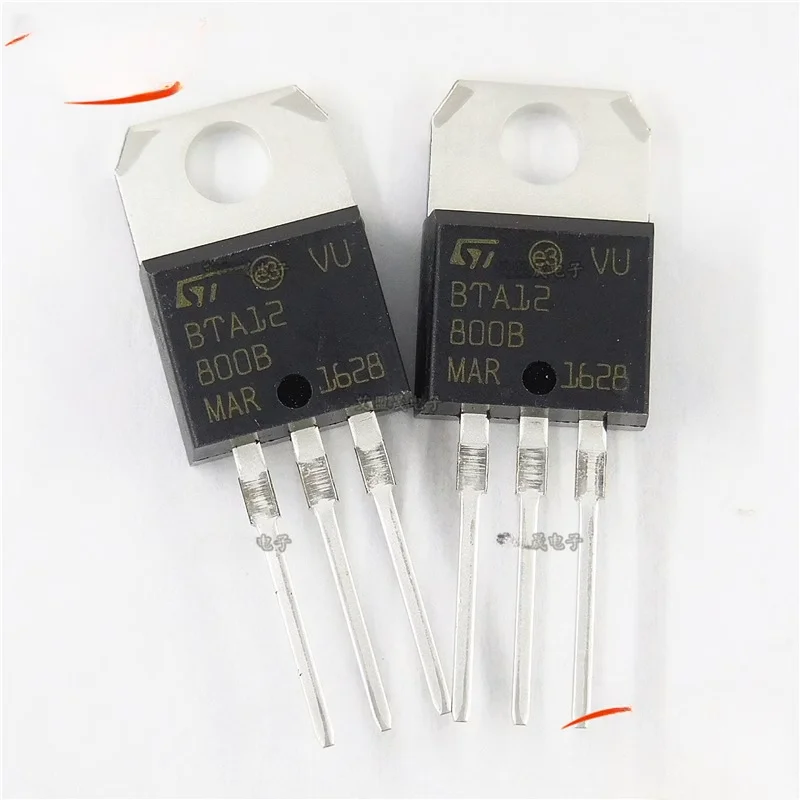 10pcs/lot BTA12-800B new imported spot TO-220 two-way silicon controlled 800V 12A real picture can be taken