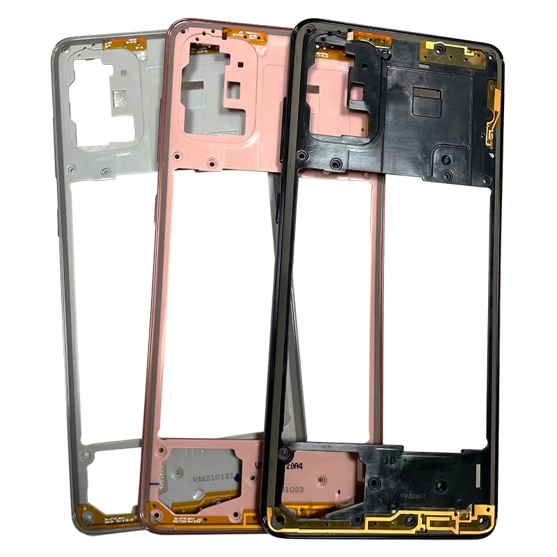 A71 Middle Frame For Samsung Galaxy A71 2020 A715 A715F Housing Middle Frame+Battery Cover Rear Door Housing Back Case +SIM Card