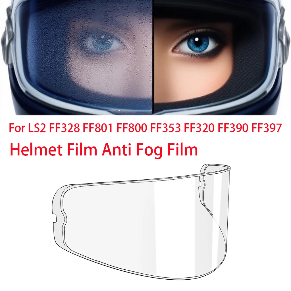 

Motorcycle Helmet Film Anti Fog Film Visor Shield Fog Resistant For LS2 FF328 FF801 FF800 FF353 FF320 FF390 FF397 Lens Helmets