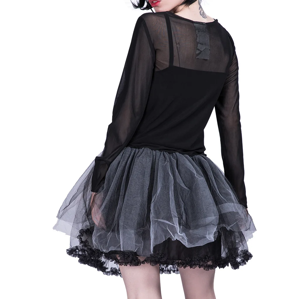 فستان زفاف مثير من الدانتيل بتصميم مصاص الدماء، زي أداء للهالوين، مقاس كبير، زي عروس هيكل عظمي، ملابس زومبي، زي أداء مسرحي