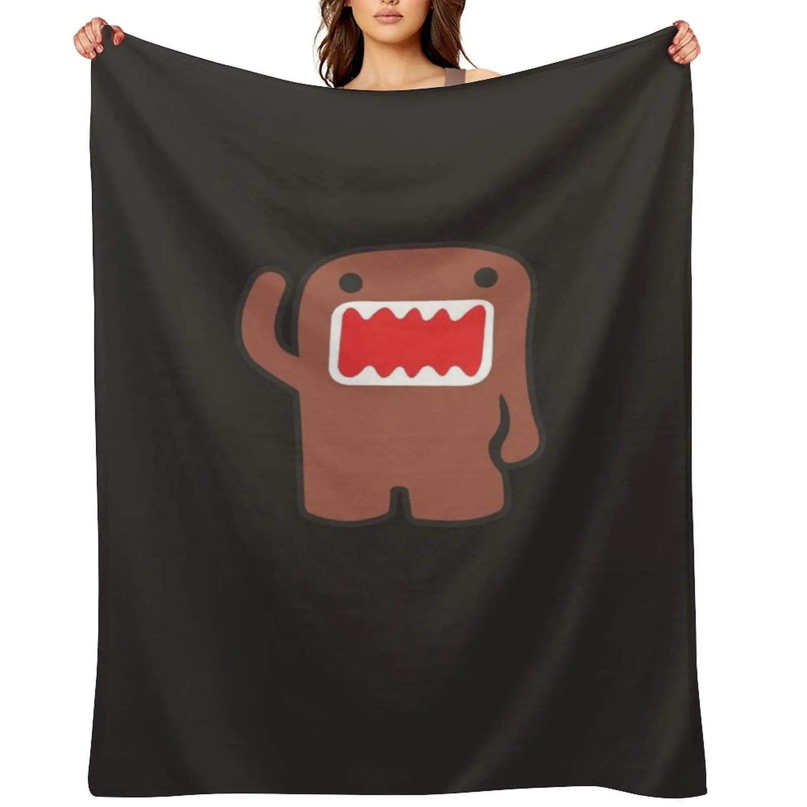 

Domo Kun Essential T-Shirt Throw Blanket Loose Hairy Extra Large Throw Luxury Brand Blankets