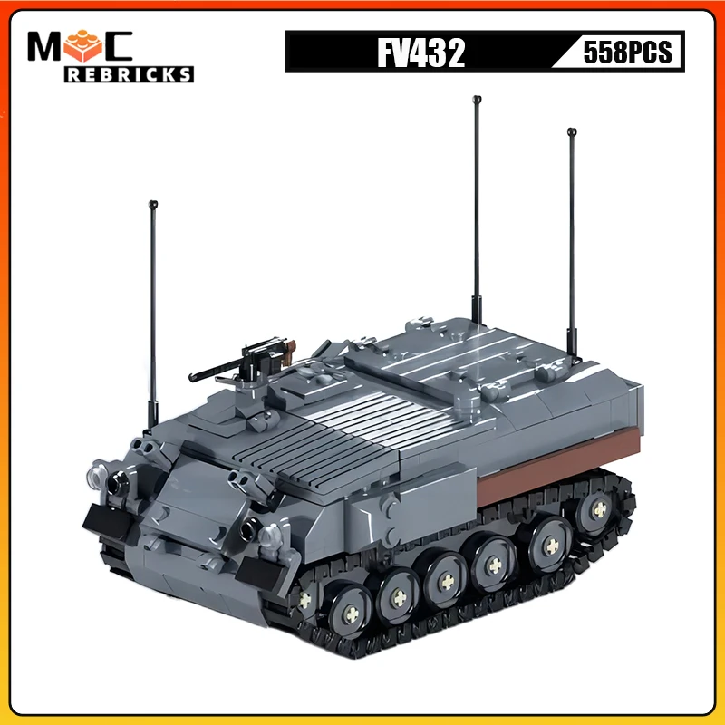 

Army Armor Fighting Vehicles FV432 Military Tank Infantry Transport Panzer MOC Building Blocks Assembly Model Boy Toys Gifts