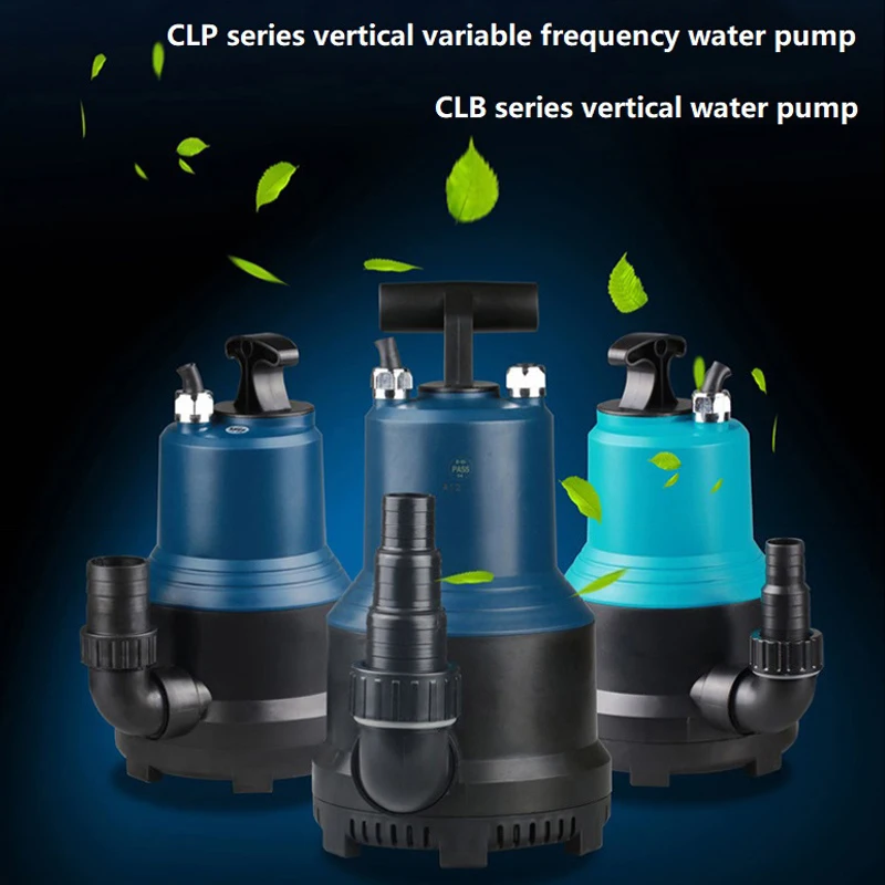 

220V Fish Pond Vertical Variable Frequency Pump Bottom Suction Submersible Pump Fountain Garden Rockery Water Circulation Pump