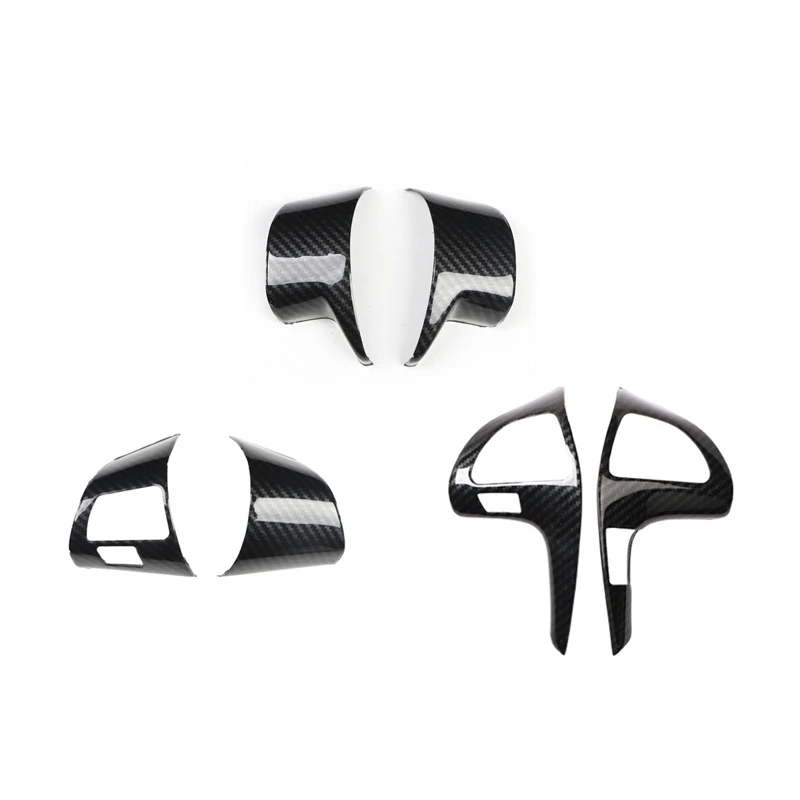 For Toyota Highlander Kluger Corolla Ex Axio Altis Plastic Carbon Fiber Style Decoration Accessories Steering wheel Stickers