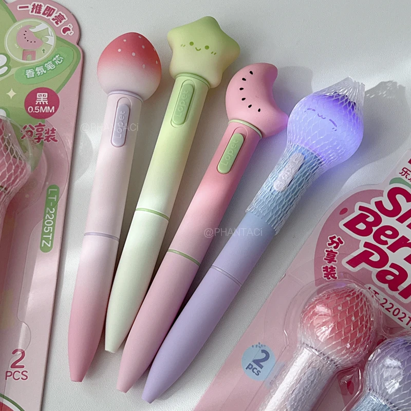 2 Stück/Set Duftgelstift im Beeren-Design, kreativer Drehgelstift, Schul- und Bürobedarf – Detail 8