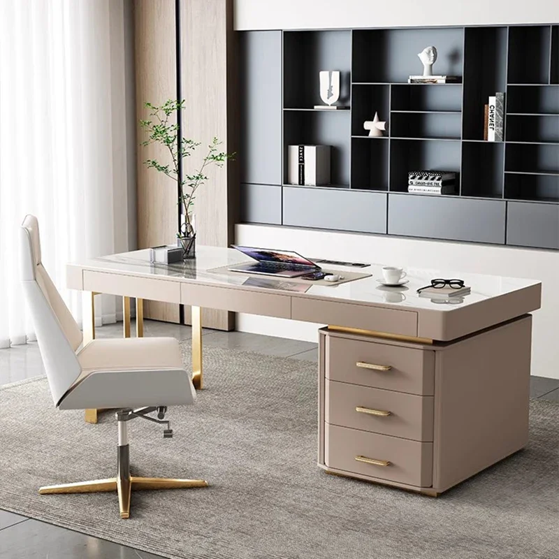 

Professional Student Office Desk Reading Room Luxury Multifunctional Home Furniture Seating Escritorio Executive Minimalist